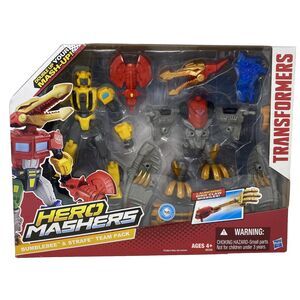 Transformers Hero Mashers Bumblebee and Strafe Action Figure 2-Pack